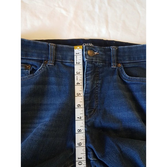 Chaps Womens Jeans Denim Size 12 Blue Mid Rise Mid Waist Slim Stretch Mid Wash - Picture 10 of 12